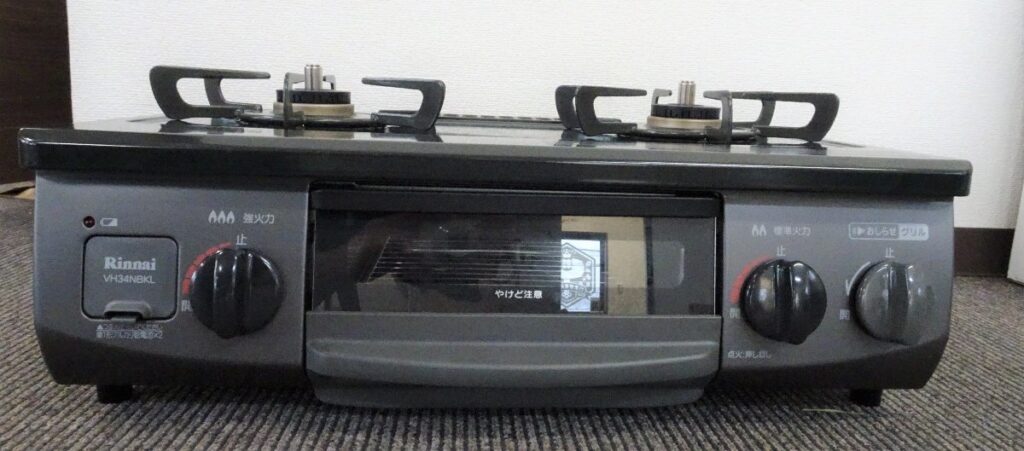 Rinnai リンナイ コンロ ガステーブル VH34NBKL RT34NJH 都市ガス用 2021年製 水無し片面焼きグリル