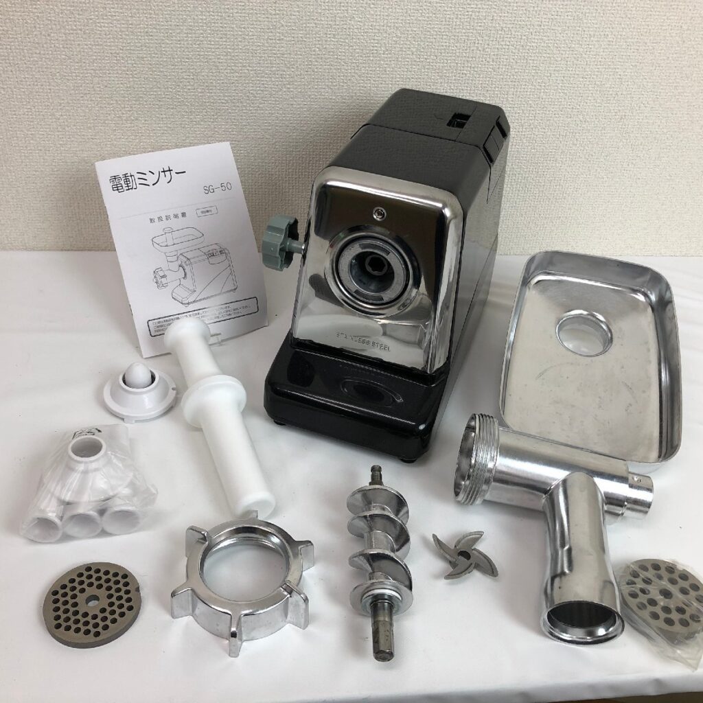 Cooking Love 88 電動ミンサー SG-50　通電・動作確認済み ブラック ミートチョッパー ミンチ 挽肉 味噌すり機
