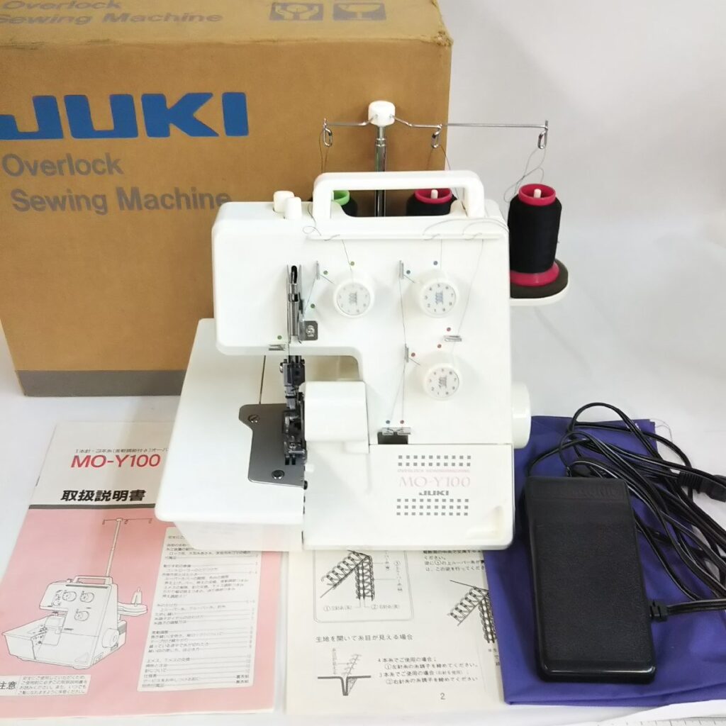 動作OK!! JUKI ジューキ オーバーロックミシン MO-Y100 現状品