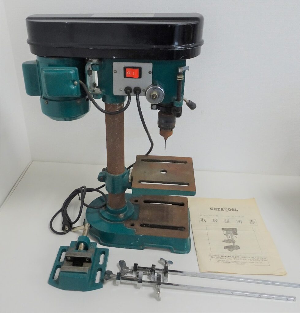 アークランドサカモト 卓上ボール盤 GTTB-13F 100V 50/60Hz 工作機械 穴あけ 　取説付