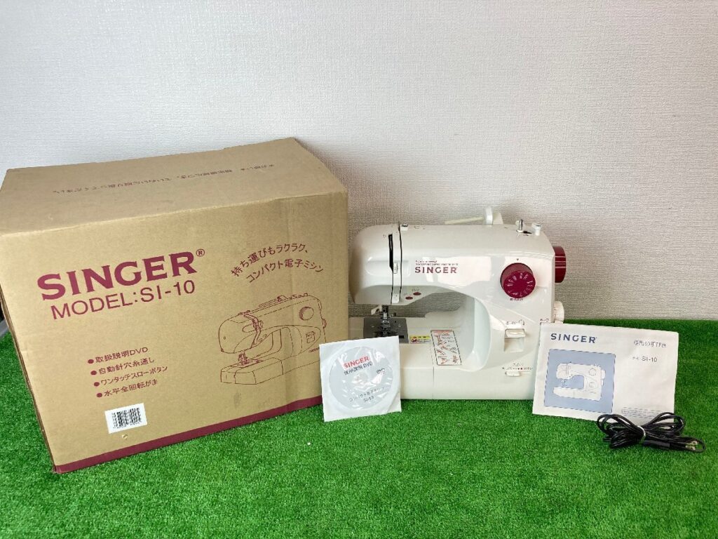 簡易通電動作確認済　SINGER　シンガー　コンパクト電動ミシン　SI-10　ハンドクラフト　手工芸　裁縫