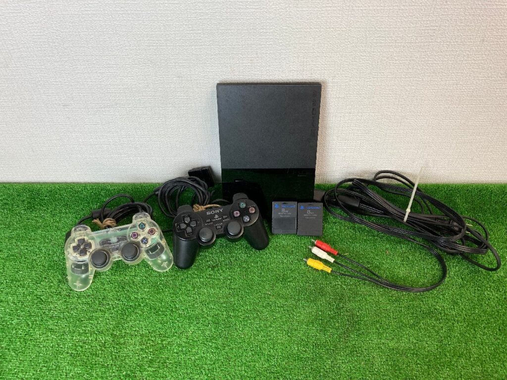 Playstation２ PS２　SCPH-90000　本体＋コントローラ２台＋メモリーカード２つ　PS2　プレステ2