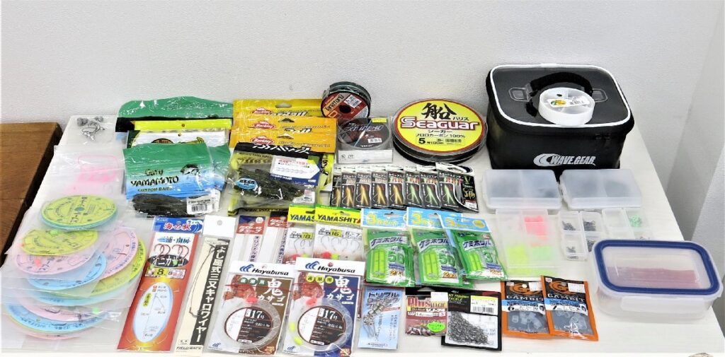 釣り用品 まとめ売り simano シマノ LUMICA Hayabusa ルアー用品　釣り糸 etc.