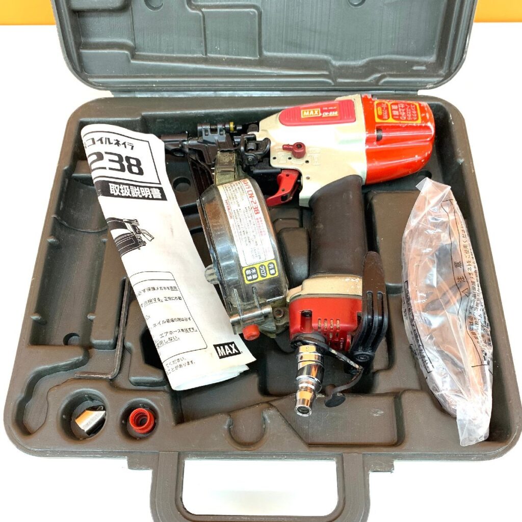 MAX マックス コイルネイラ CN-238 常圧コイルネイラ エア釘打機 エアー釘打機 電動工具 大工道具 ケース 取扱説明書付き