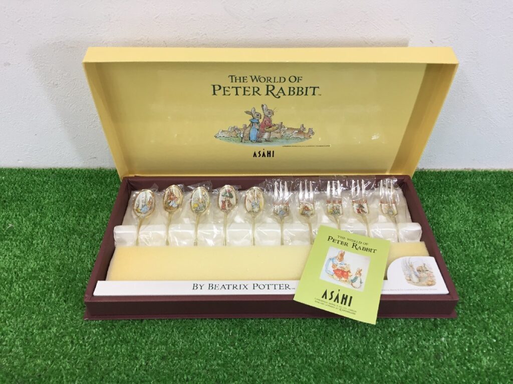 ASAHI アサヒ PETER RABBIT ピーターラビット スプーン フォーク カトラリー セット