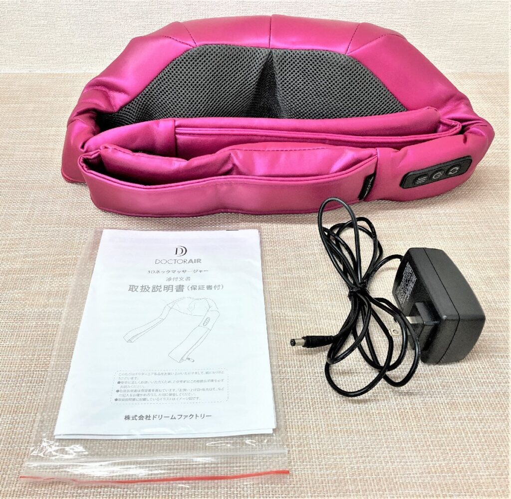 ドリームファクトリー DOCTORAIR ドクターエア 3Dネックマッサージャー MN-001 ACアダプター/取扱説明書付き
