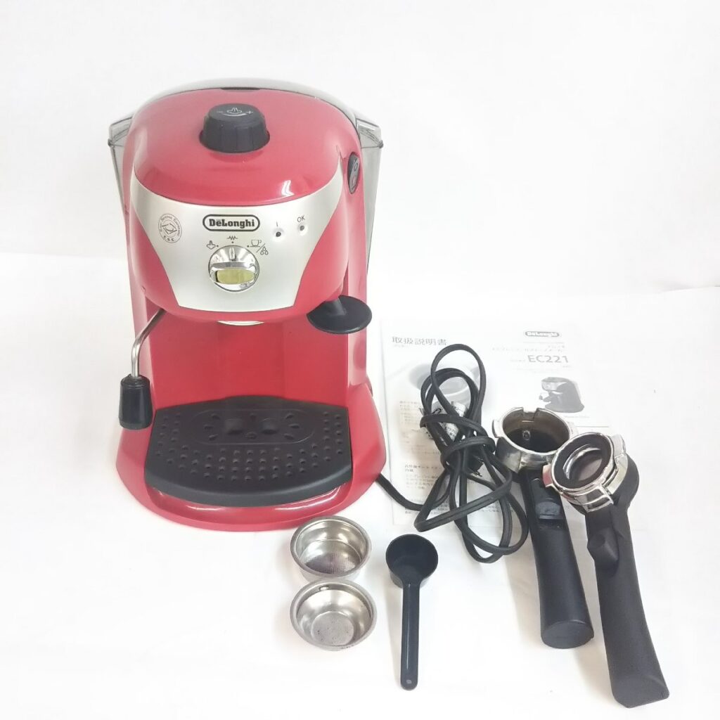 通電OK!! DeLonghi デロンギ エスプレッソカプチーノメーカー EC221 現状品