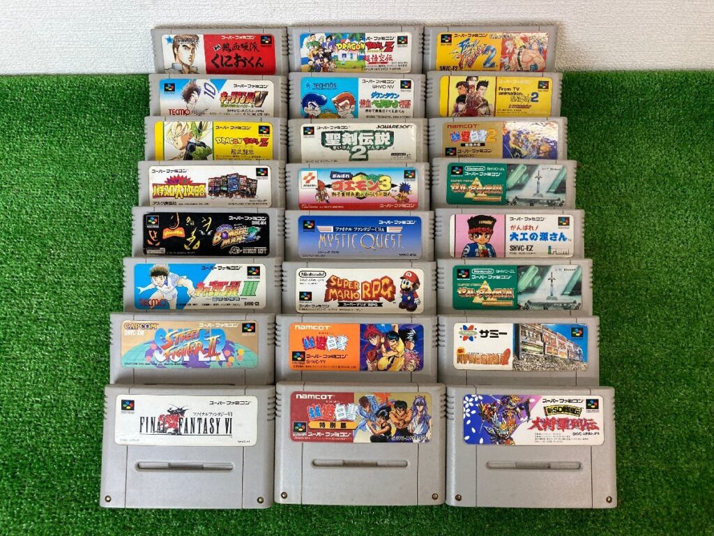 スーパーファミコンソフト　２４本まとめ　ゲームソフトまとめ　動作未確認　ジャンク品　幽遊白書　ドラゴンボール