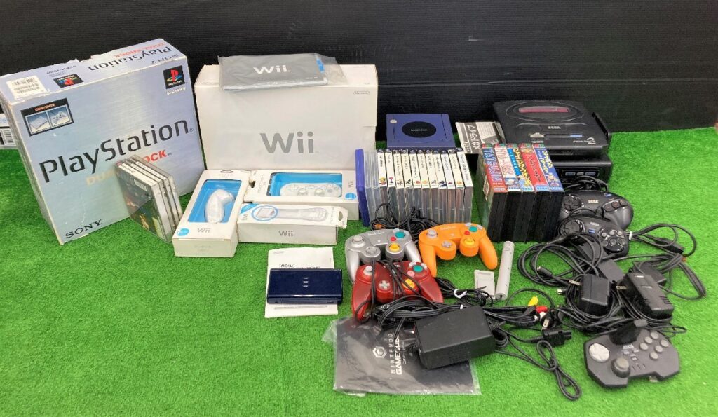 ゲーム機まとめ PS1 wii GAME-CUBE MEGA-DRIVE2 MEGA-CD NINTENDO-3DS プレステ セガ 任天堂 ソニー