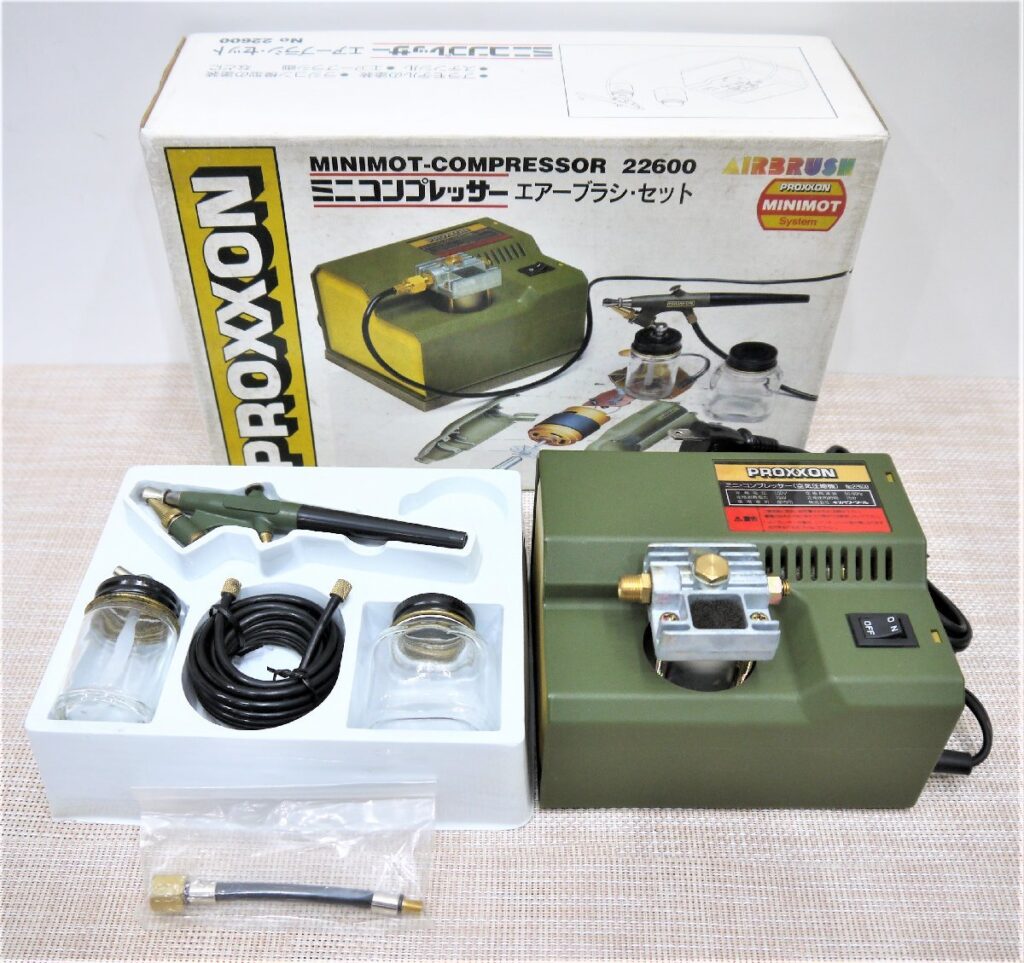 PROXXON プロクソン ミニコンプレッサー No.22600 エアーブラシセット 図工 塗装 プラモデル ガレージキット
