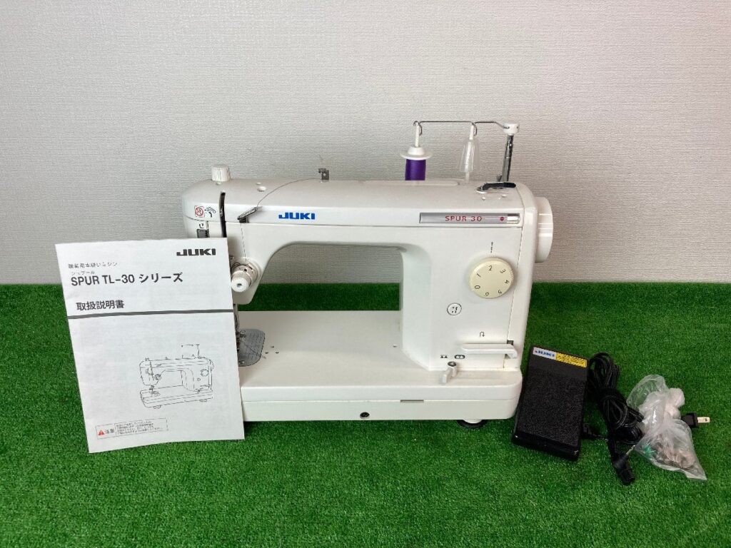 JUKI　ジューキ　SPUR　シュプール　TL-30　ミシン　ハンドクラフト　手工芸　フットペダル付き　簡易通電確認のみ