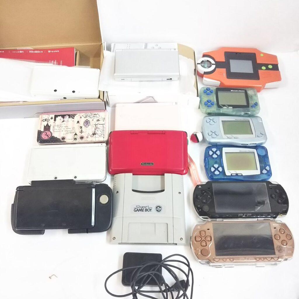 大量 ジャンク ニンテンドーDSなど 小型ゲーム機関 連品いろいろまとめて ワンダースワン/PSPなど 現状品
