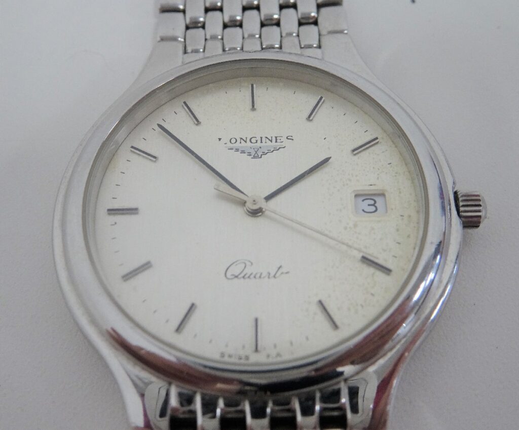 LONGINES ロンジン メンズ ステンレス グレー文字盤 7150 クォーツ 腕時計 247823308