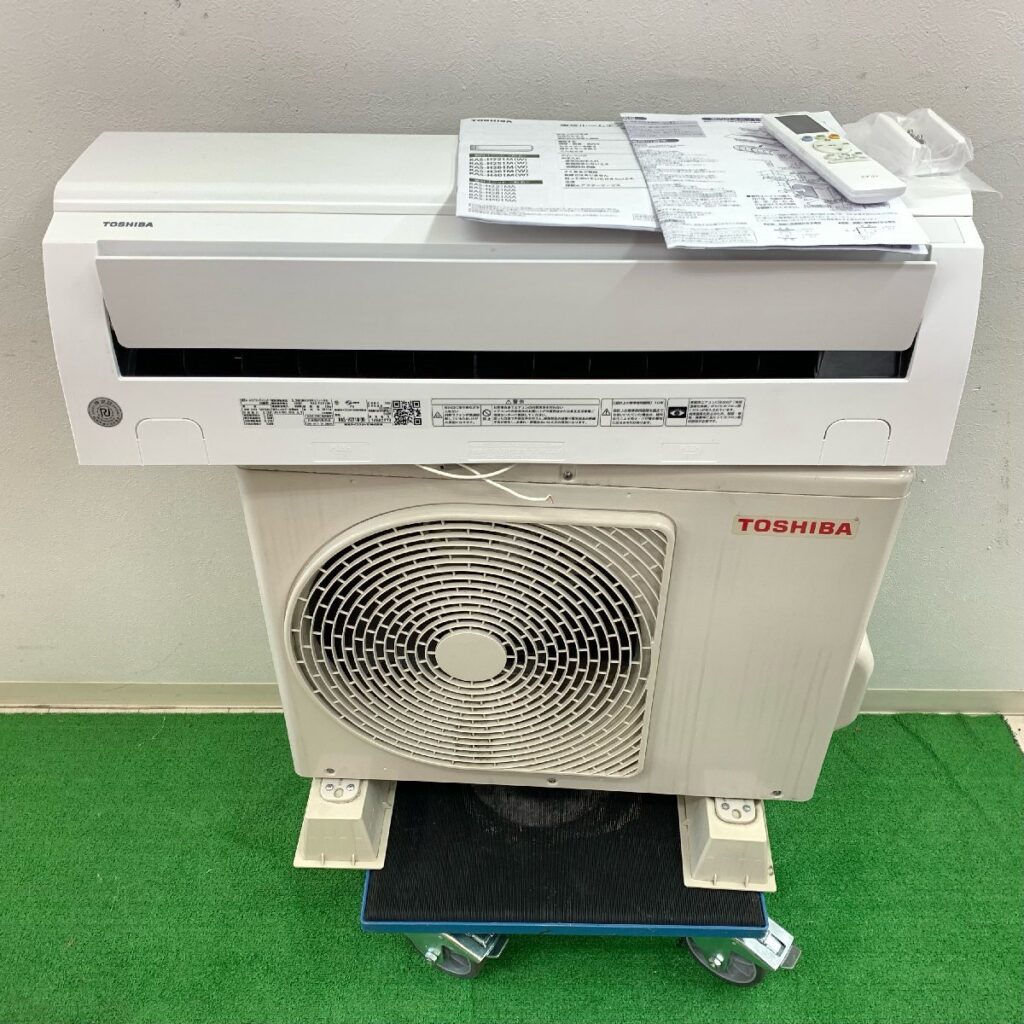 2021年製 TOSHIBA/東芝 ルームエアコン室内機 室外機 RAS-H221MA 2.2kw 6～9畳用 100V リモコン付き