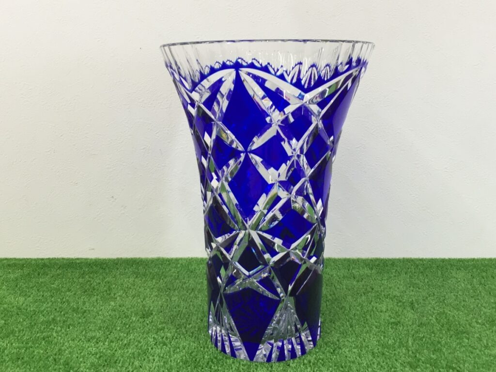 江戸切子 大型 花瓶