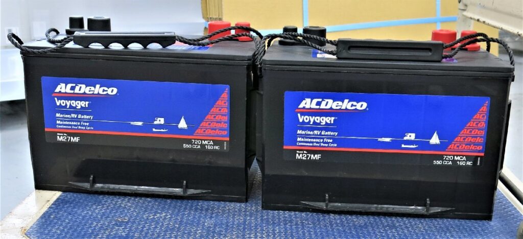AC Delco voyager M27MF メンテナンス フリー バッテリー 2個セット