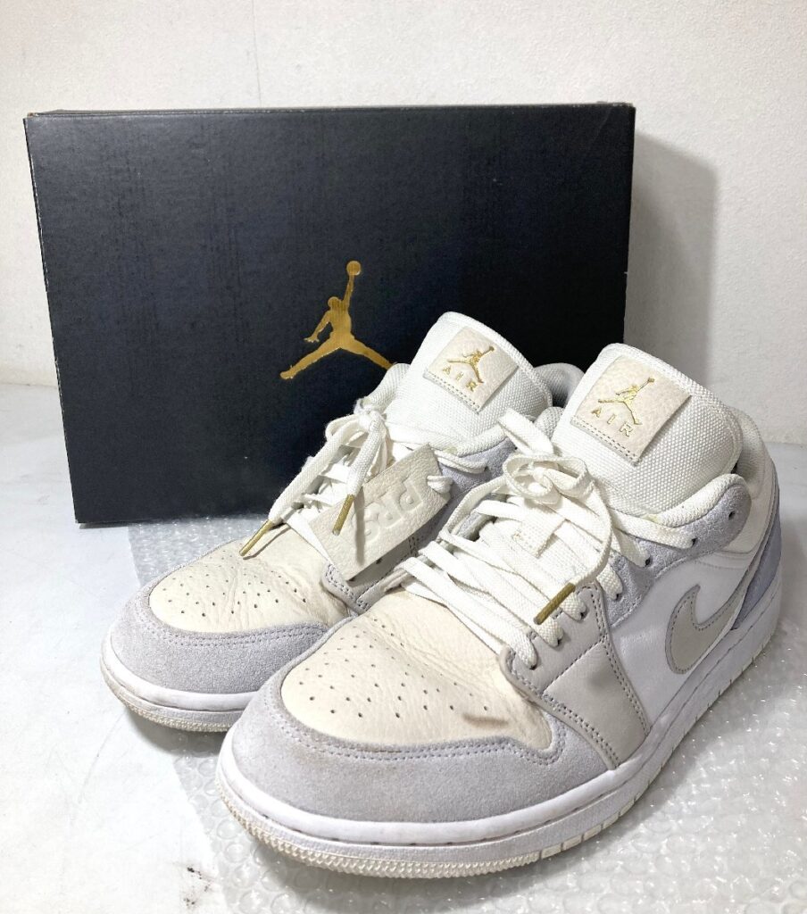 NIKE AIR JORDAN 1 LOW メンズ 29cm シューズ White/SKY GREY ホワイト スカイグレー White Grey＆Blue エアジョーダン