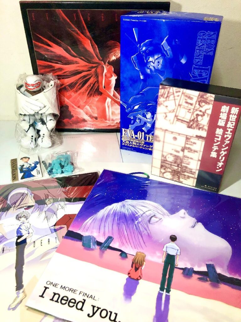新世紀エヴァンゲリオン 劇場版BOX 完全初回限定版 LD4枚組ボックス 絵コンテ プラモデル レーザディスク テレカ