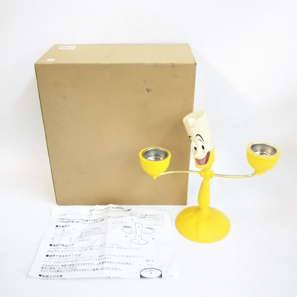 限定2000 美女と野獣 キャンドルスタンド ルミエール 1914/2000 ディズニー 燭台 現状品