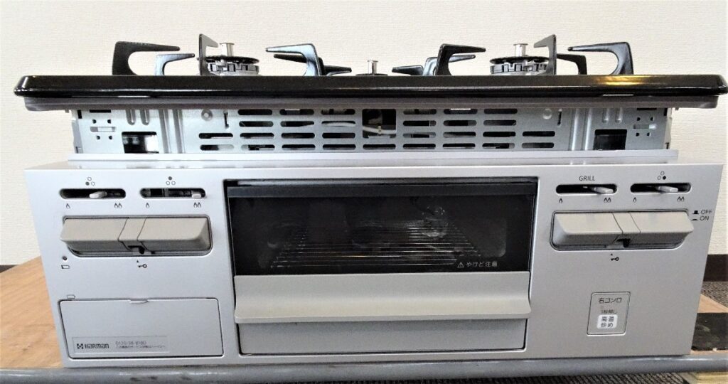 HARMAN ハーマン ビルトイン ガスコンロ DG32Q1VQ1SV LPガス用 3口コンロ 2021年製