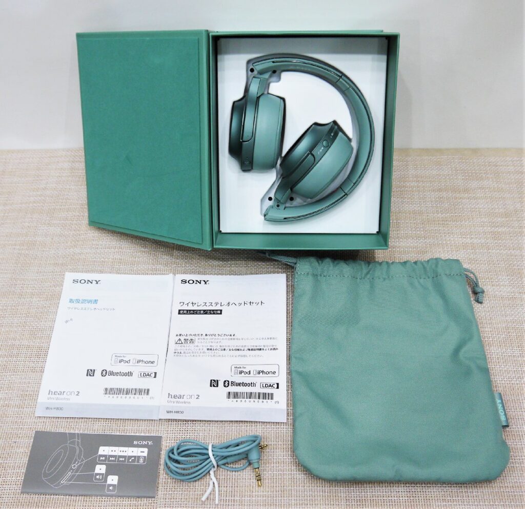 SONY ソニー h.ear on 2 Mini Wireless ワイヤレスステレオヘッドセット WH-H800 ホライズングリーン