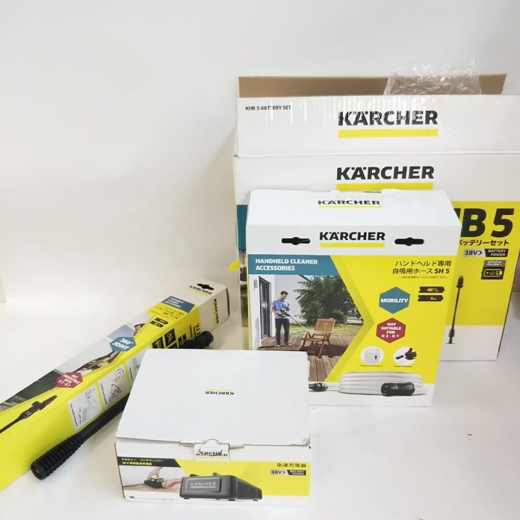 KARCHER ケルヒャー KHB5 モバイル高圧洗浄機 セット まとめて 現状品