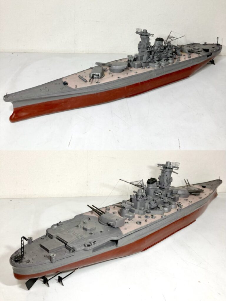 戦艦ヤマト 1/250スケール 完成品 詳細不明 大和 模型 プラモデル 船 昭和 レトロ