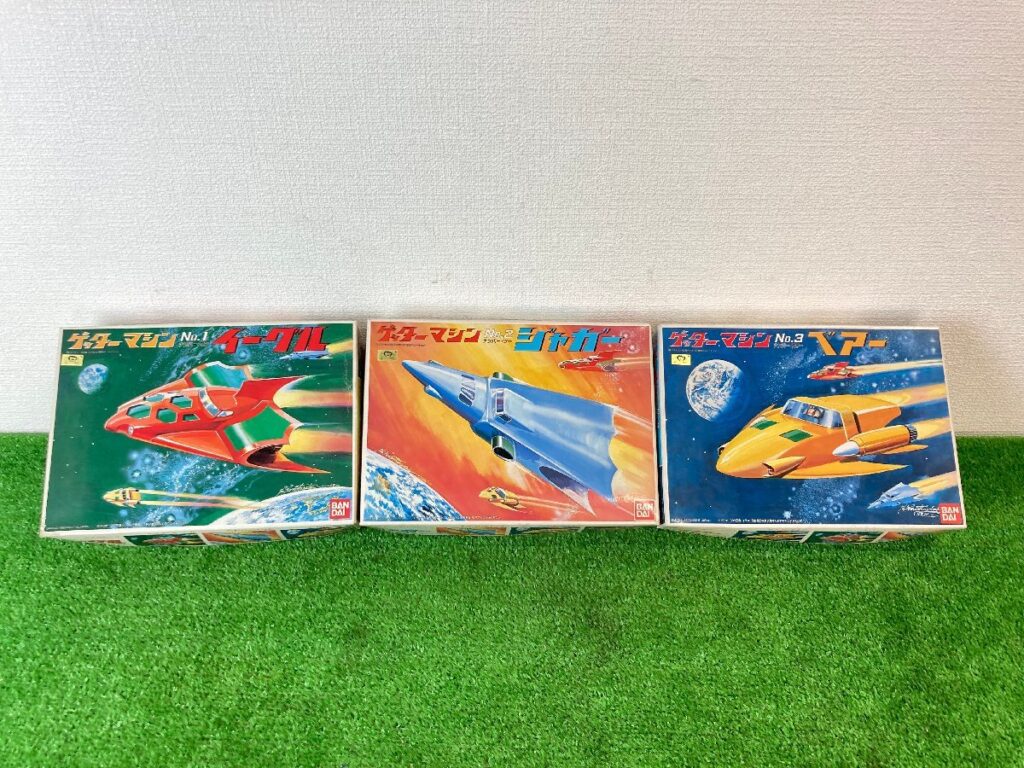 未組立　BANDAI　バンダイ　ゲッターマシン　3箱セット　イーグル　ジャガー　ベアー　プラモデル