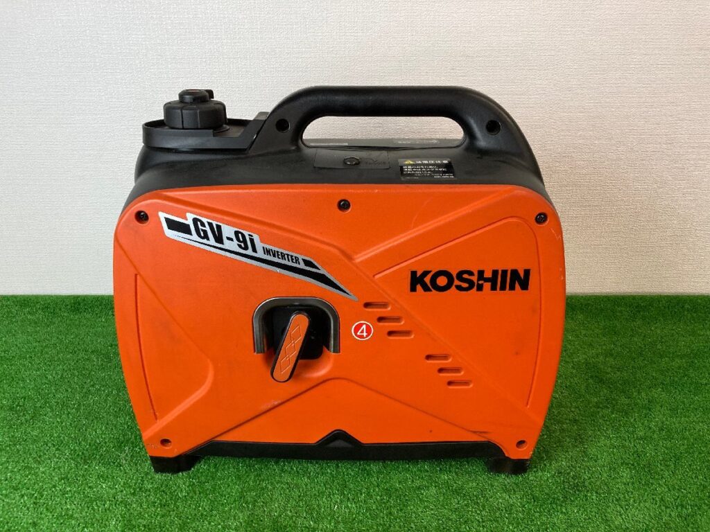 動作未確認　KOSHIN　工進　インバーター　発電機　GV-9i-AAA-2　0.9kVA　2.6L　電動工具