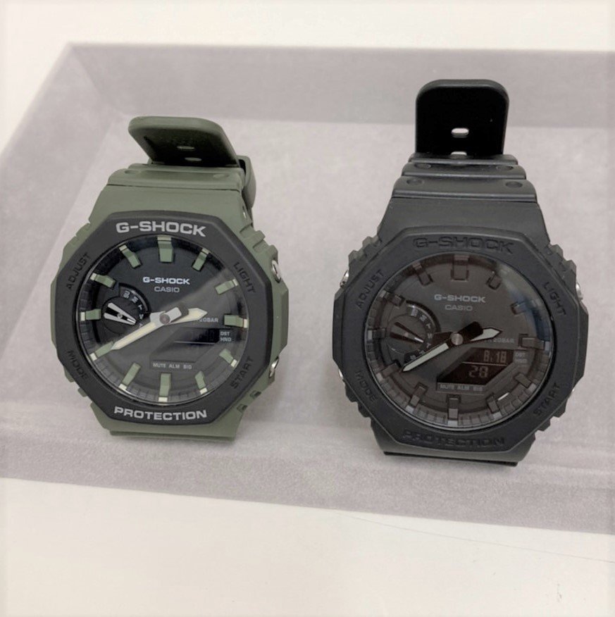 カシオ CASIO G-SHOCK ジーショック GA-2110SU-3AJF、GA-2100-1A1JF