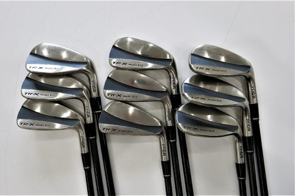 PRGR TR-X model910 プロギア アイアン 9本セット #4-9.P.A.S ツインメタル構造 M-37 ゴルフクラブ