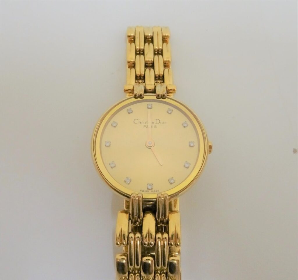 Christian Dior ディオール バギラ レディース クォーツ腕時計 D44-155 ゴールド系