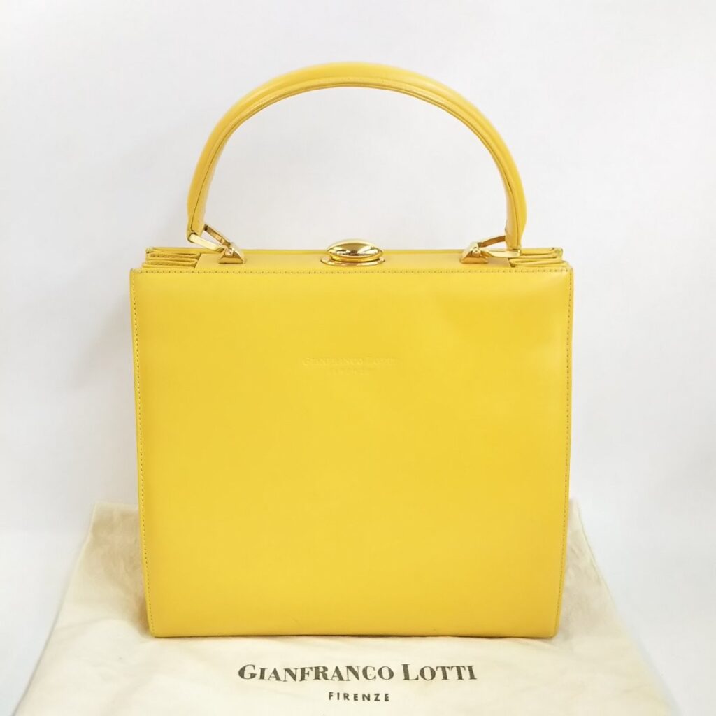 GIANFRANCO LOTTI レザーハンドバッグ 鞄 現状品
