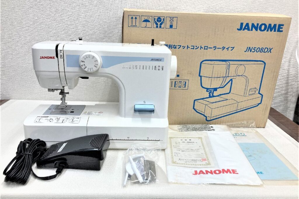 JANOME ジャノメ JN508DX Model 508型 ハンドクラフト 手工芸 ジャノメミシン フットコントローラー付き