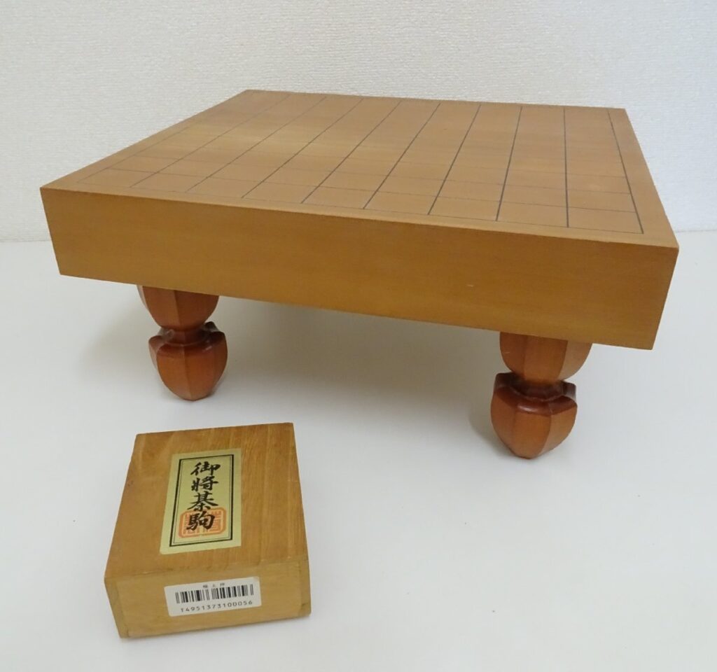 将棋盤 脚付き 駒付属 天然木製 卓上