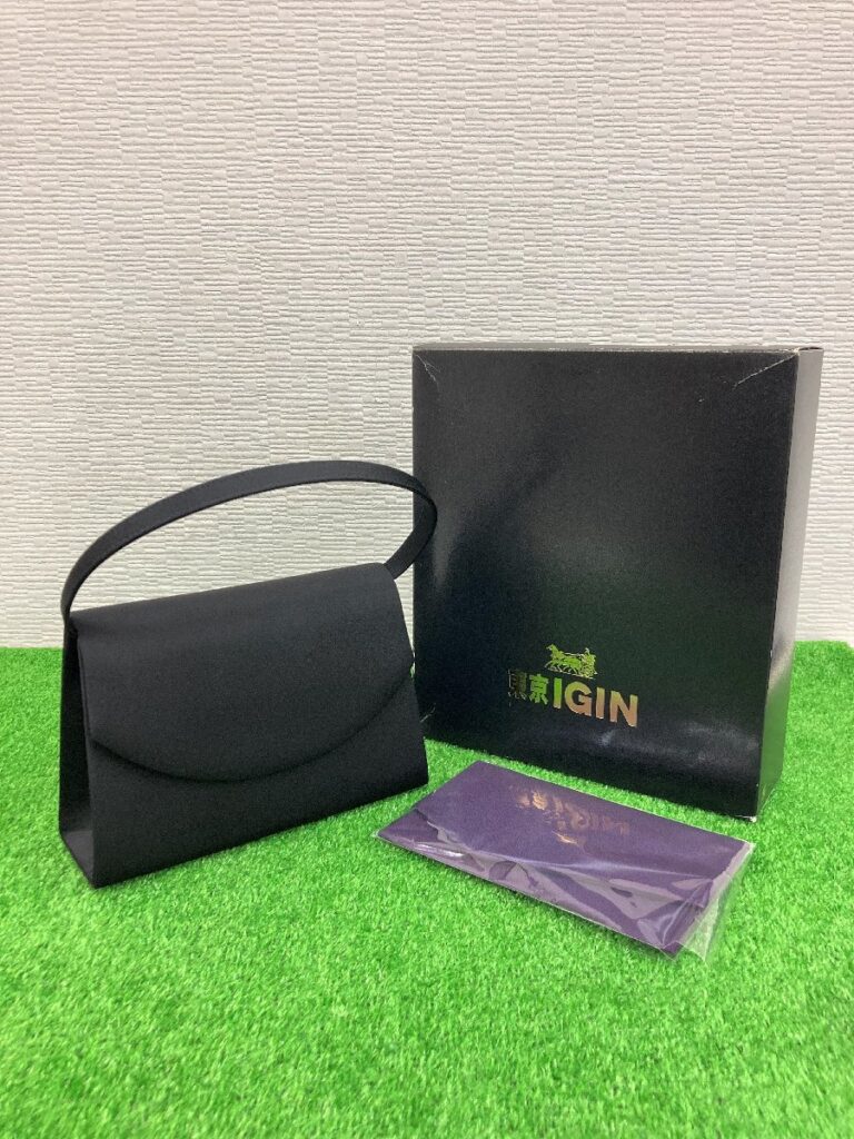 通年 東京IGIN トウキョウイギン ハンドバッグ 冠婚葬祭 ブラック フォーマル 箱付き 黒