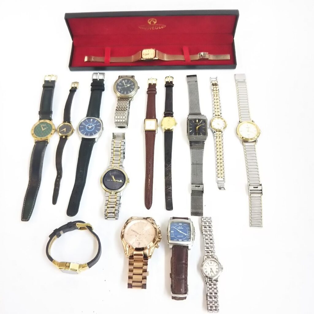 ジャンク 各種ブランド腕時計 いろいろまとめて オレオール/ユンハンス/グッチなど 現状品