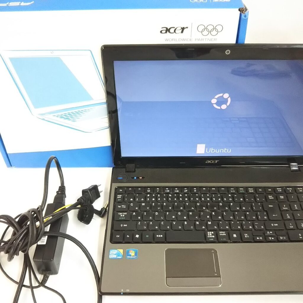 初期化済み acer Aspire5741 NEW70 KALI LINUX or UBUNTC 64BIT/RAM4GB/CPU i5 ノートパソコン 現状品