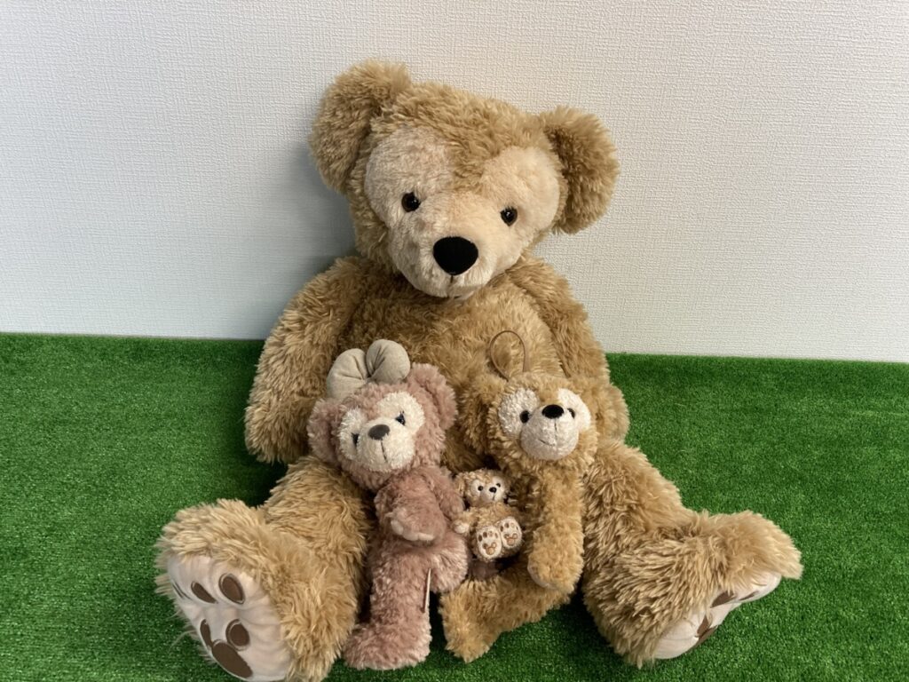 Disney　ディズニー　ダッフィー　Mサイズ　シェリーメイ　ぬいぐるみ　ポーチ　ストラップ　4点　まとめ