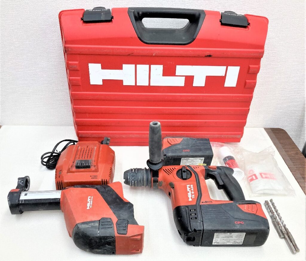 HILTI ヒルティ TE6-A36-DRS ロータリーハンマードリル 集じん付き バッテリー 充電器付き