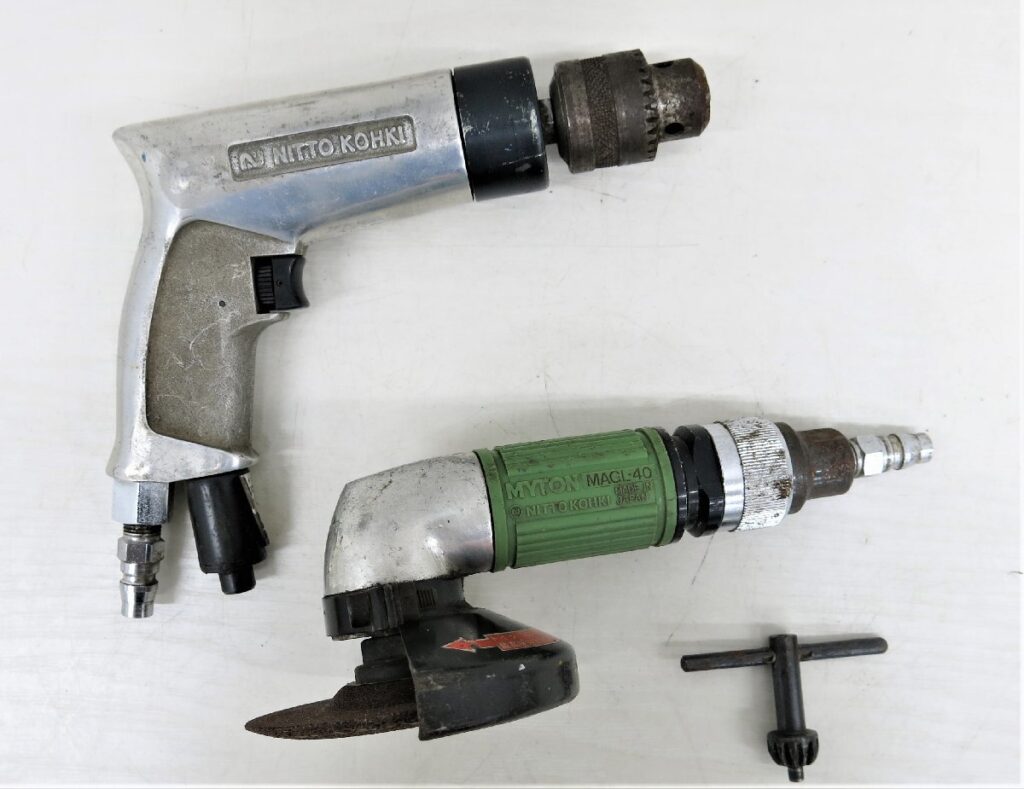 MYTON マイトン 空気式 グラインダー MAGL-40 日東工器 エアードリル AD-100B