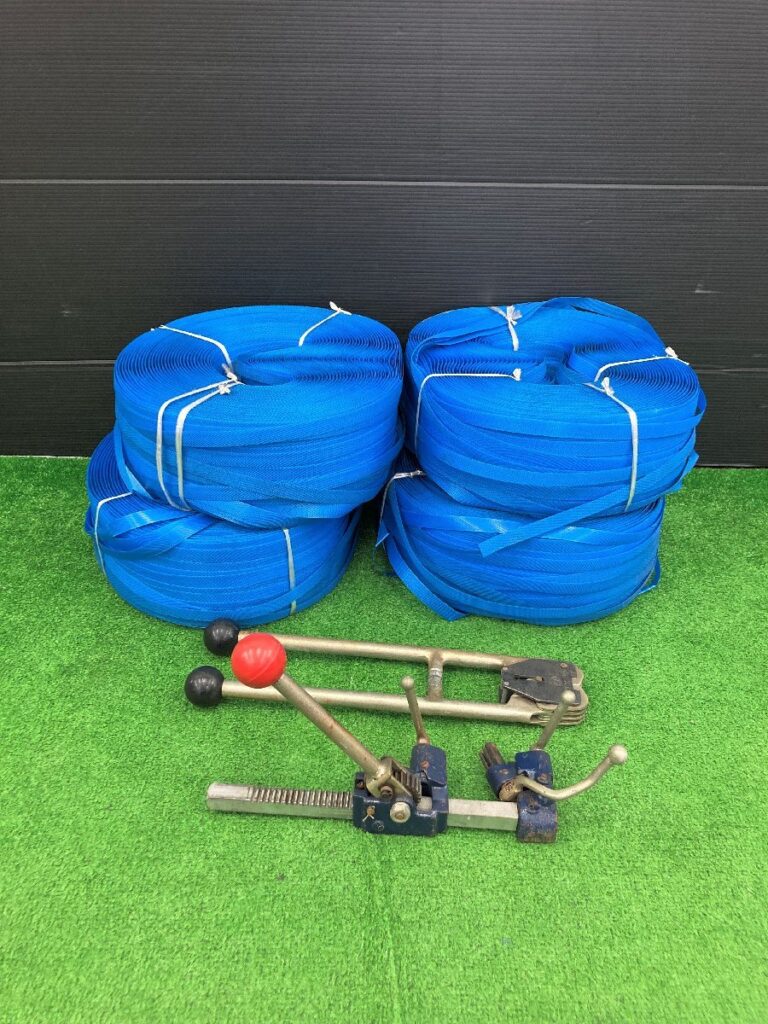 手動PPバンド引締機 PPバンド4ロール 梱包機