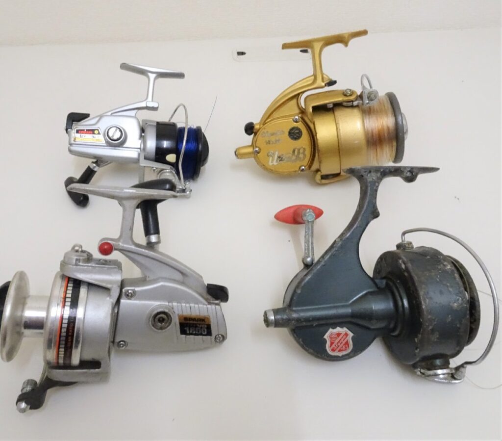 スピニングリール 4点 OLYMPIC SPARK VO1800,#83,ウルトラ93/DAIWA ACE No2