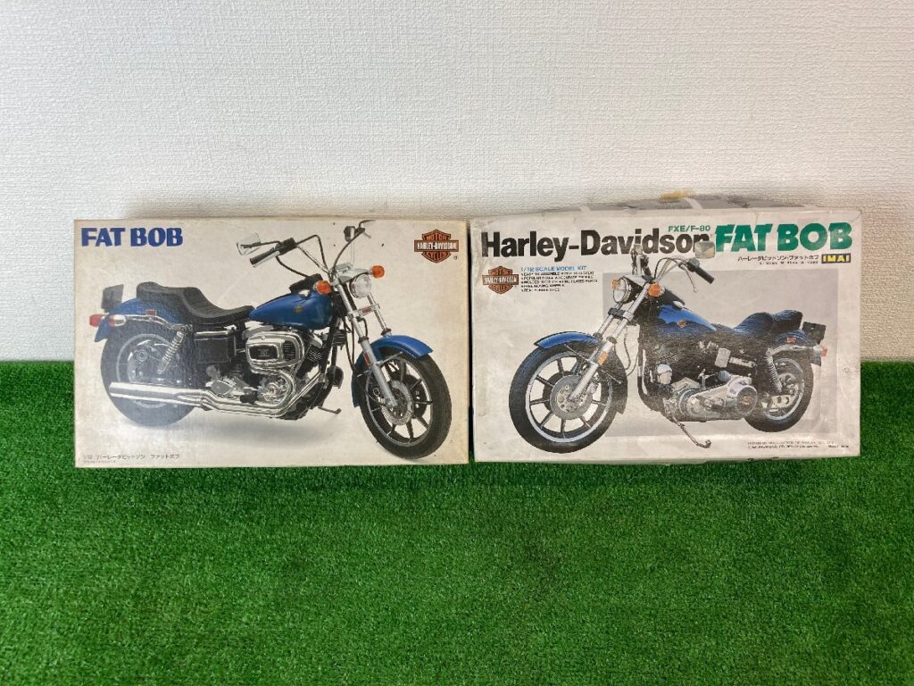 未組立　IMAI　イマイ　ハーレーダビッドソン　FXE/F-80　ファットボブ　1/12　2台まとめ　プラモデル　模型