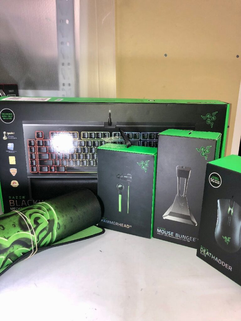 Razer ゲーミング マウス キーボード イヤホン バンジー Black Window Elite 電子機器 家電 パソコン 周辺機器 ジャンク