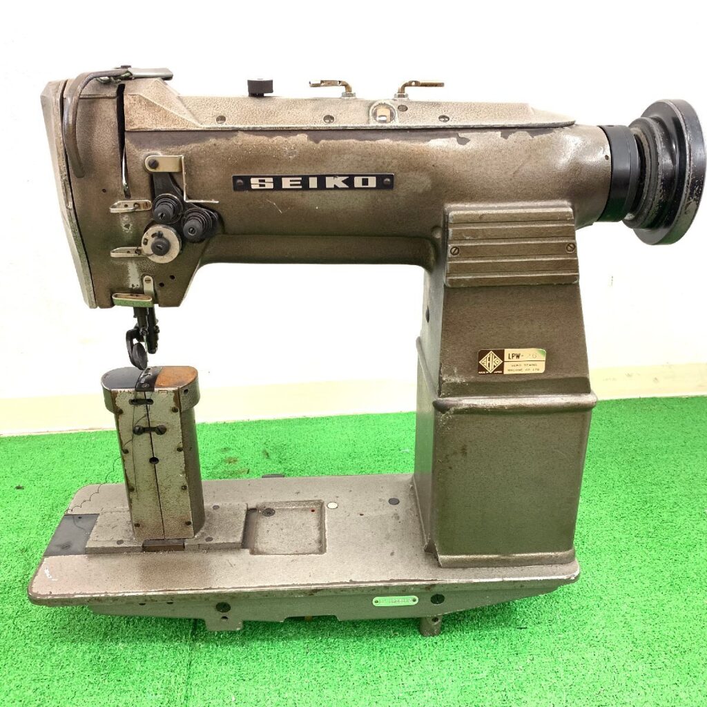 SEIKO/セイコー ポストミシン 工業用ミシン LPW-26 2本針 ポスト型 靴製作 レザークラフト アンティーク ヘッドのみ