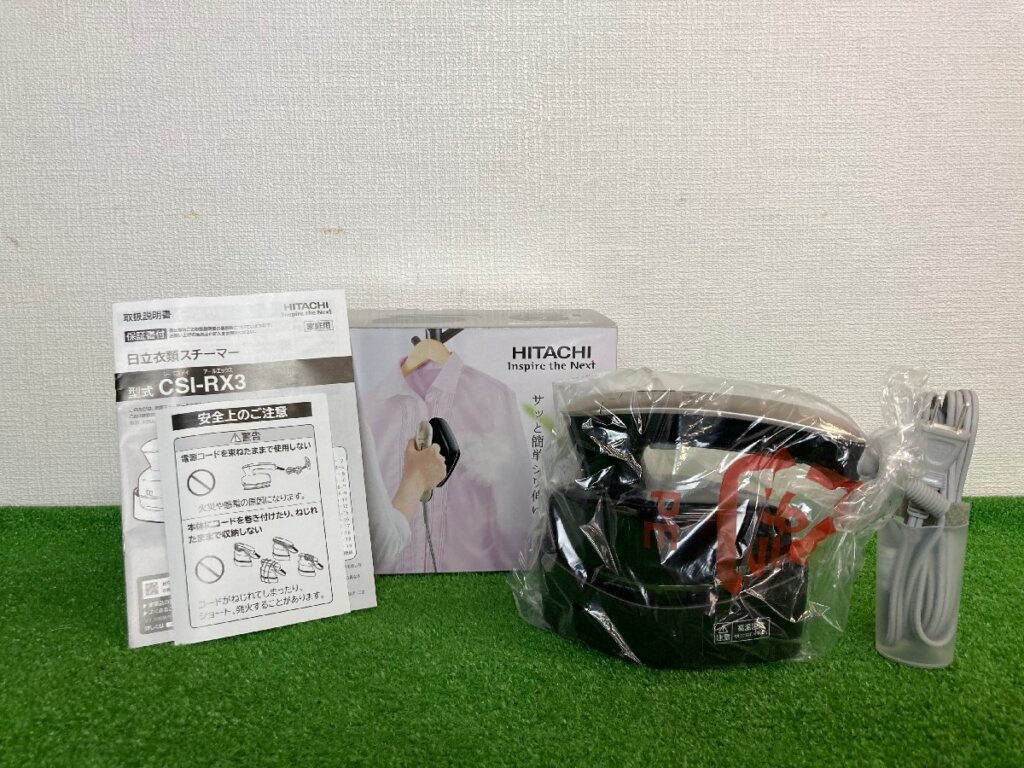未使用品　HITACHI　日立　衣類スチーマー　CSI-RX3　スチームアイロン　ブラック　ハンディアイロン　2021年製