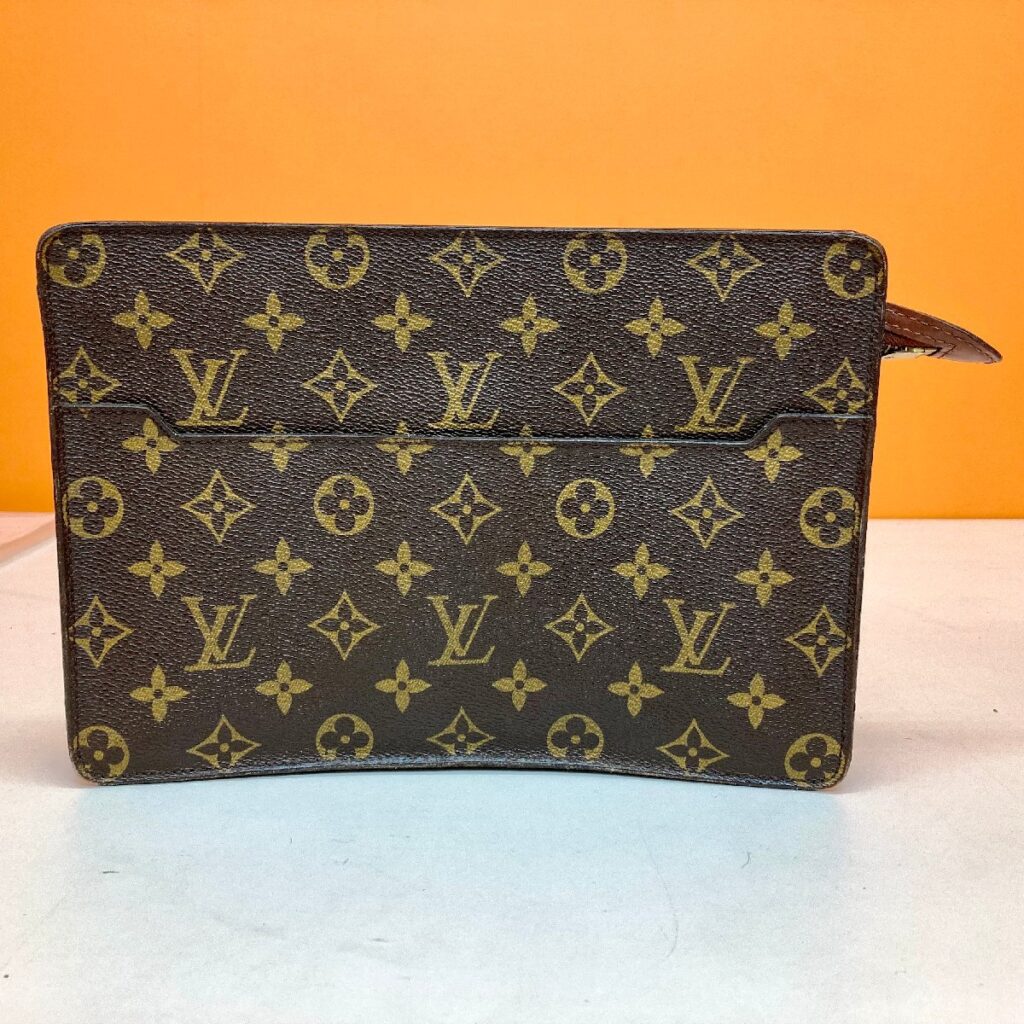 Louis Vuitton ルイヴィトン A0113 ポシェットオム クラッチバッグ モノグラム ポーチ ハンドバッグ ブラウン