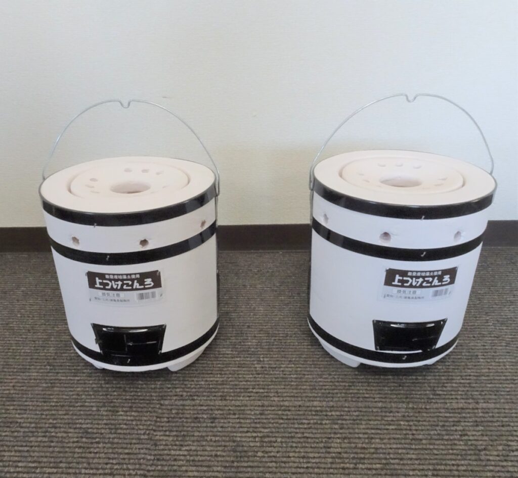 上つけこんろ 亀島製陶所 能登産珪藻土