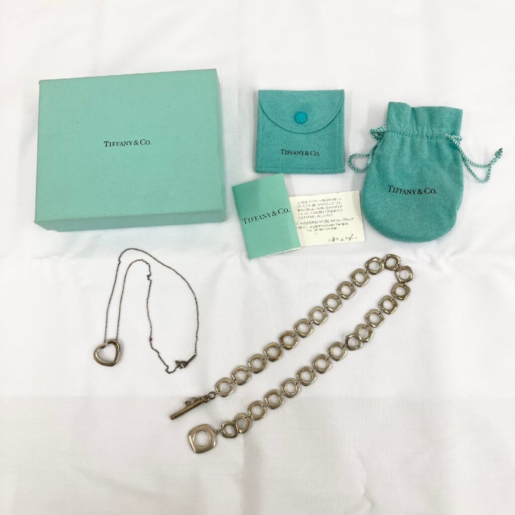 ティファニー Tiffany&Co 2点まとめ シルバー ネックレス ブレスレット SV925 51g レディース アクセサリー